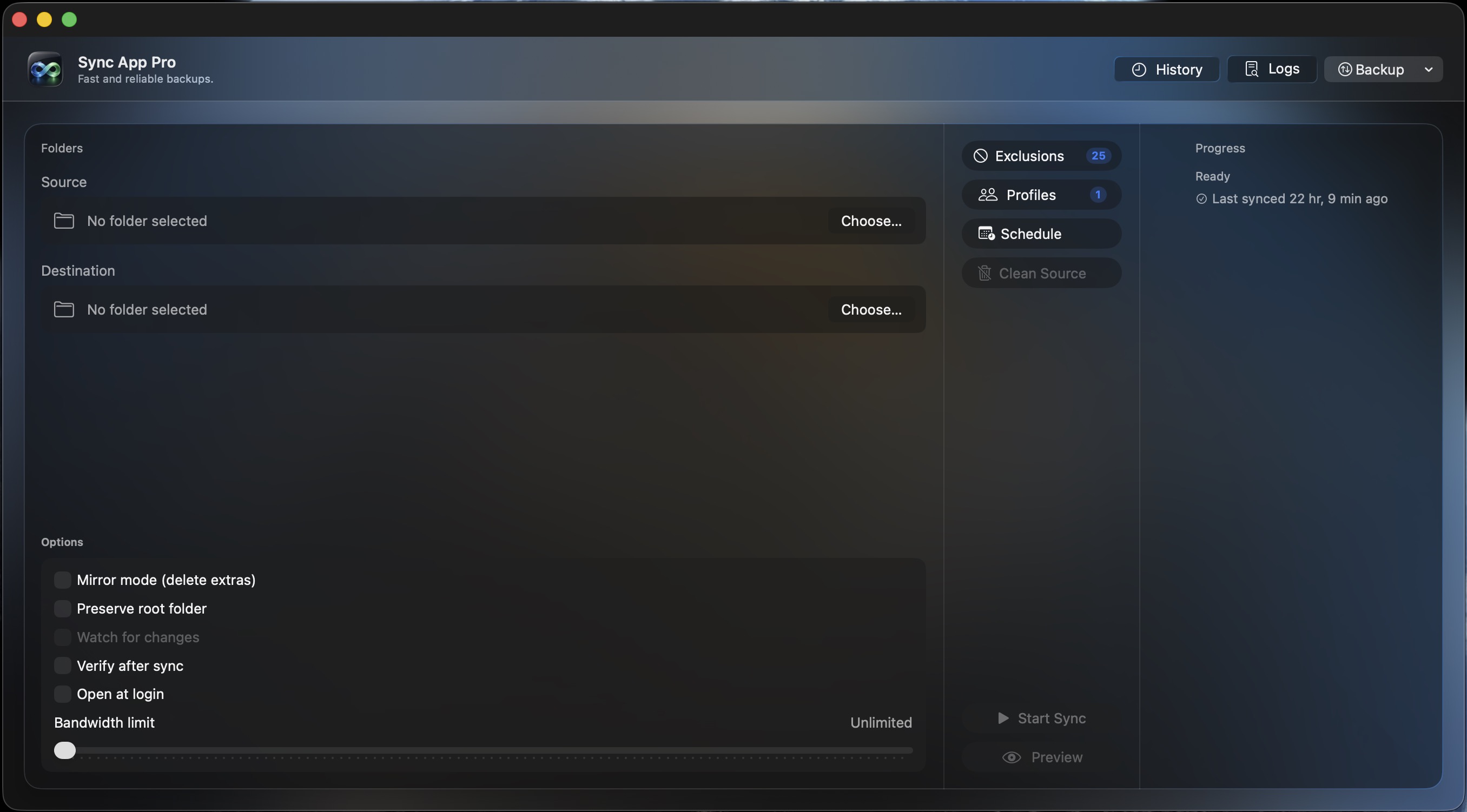 Sync App Pro scheduling and automation